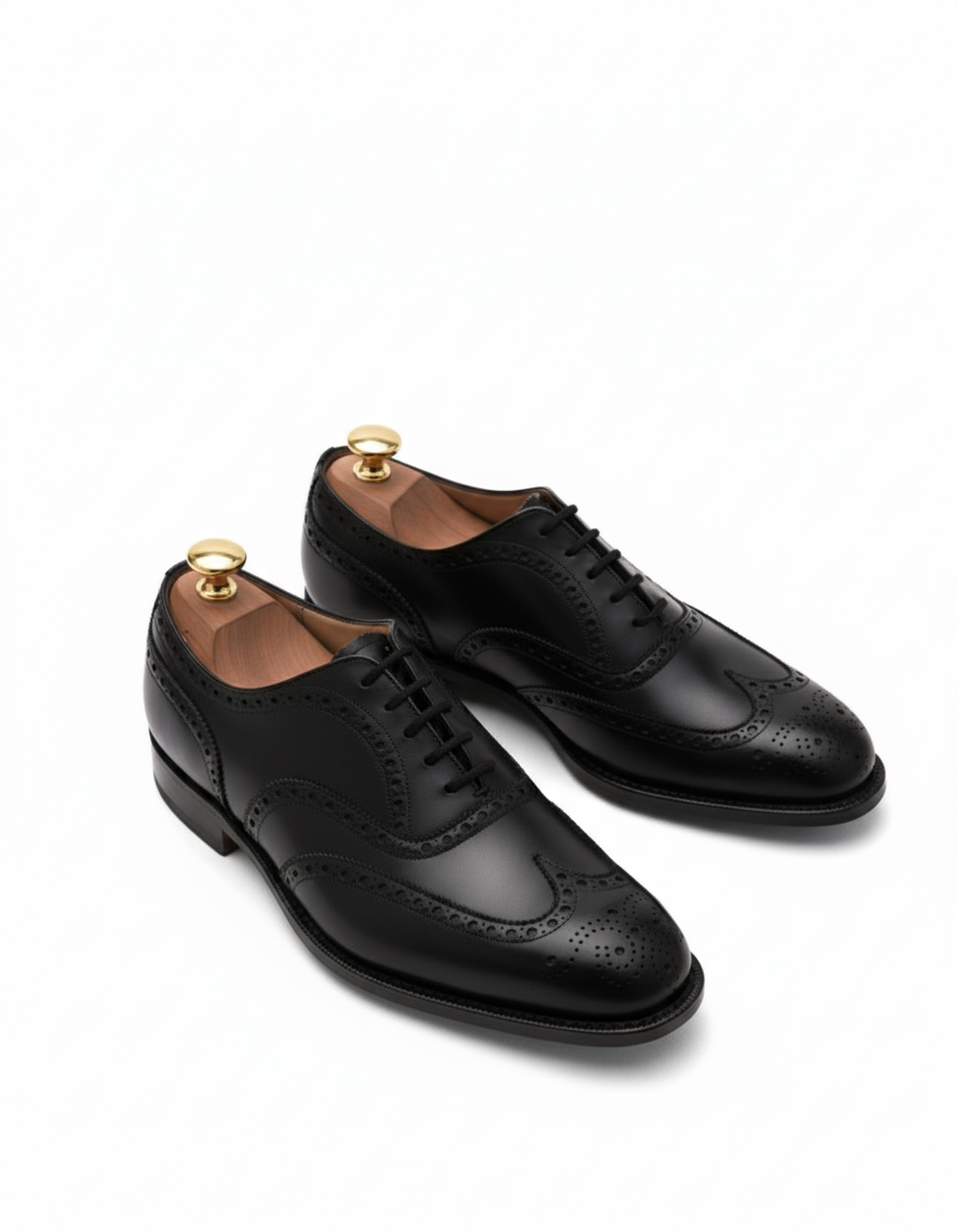 Mexo- Black Wingtip Oxford