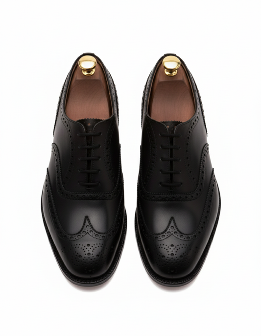 Mexo- Black Wingtip Oxford