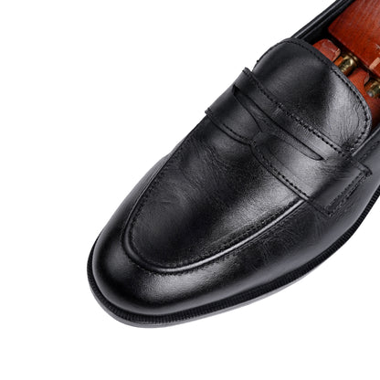 Aura - Black Penny Loafers
