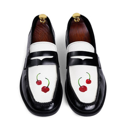Cherry - Penny loafers Savile Raw