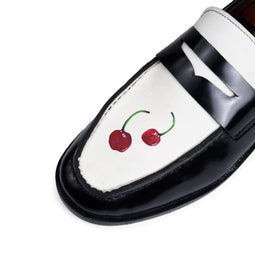 Cherry - Penny loafers Savile Raw