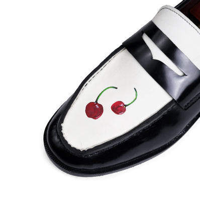Cherry - Penny loafers Savile Raw