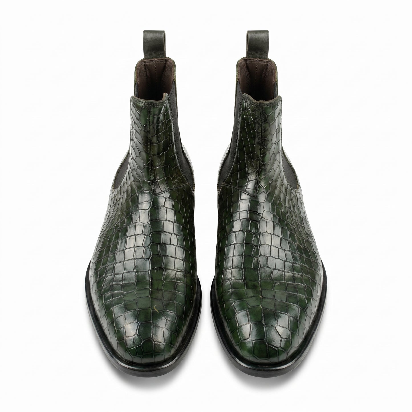 Shelley - Green Chelsea Boots