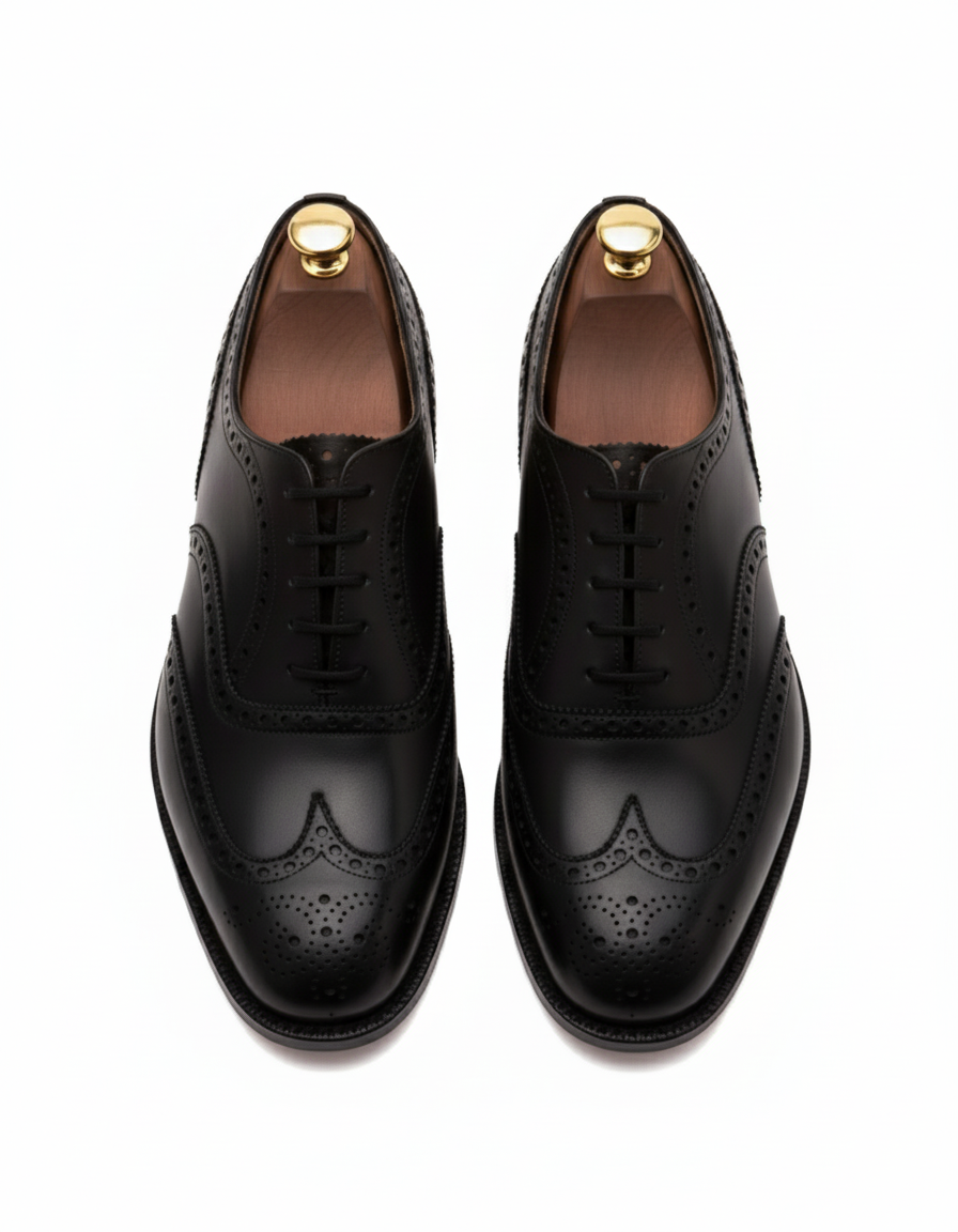 Mexo- Black Wingtip Oxford