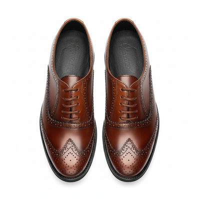 Bronz - Brogue Wingtip Derby Savile Raw