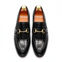 Velmo - Black penny loafers Savile Raw