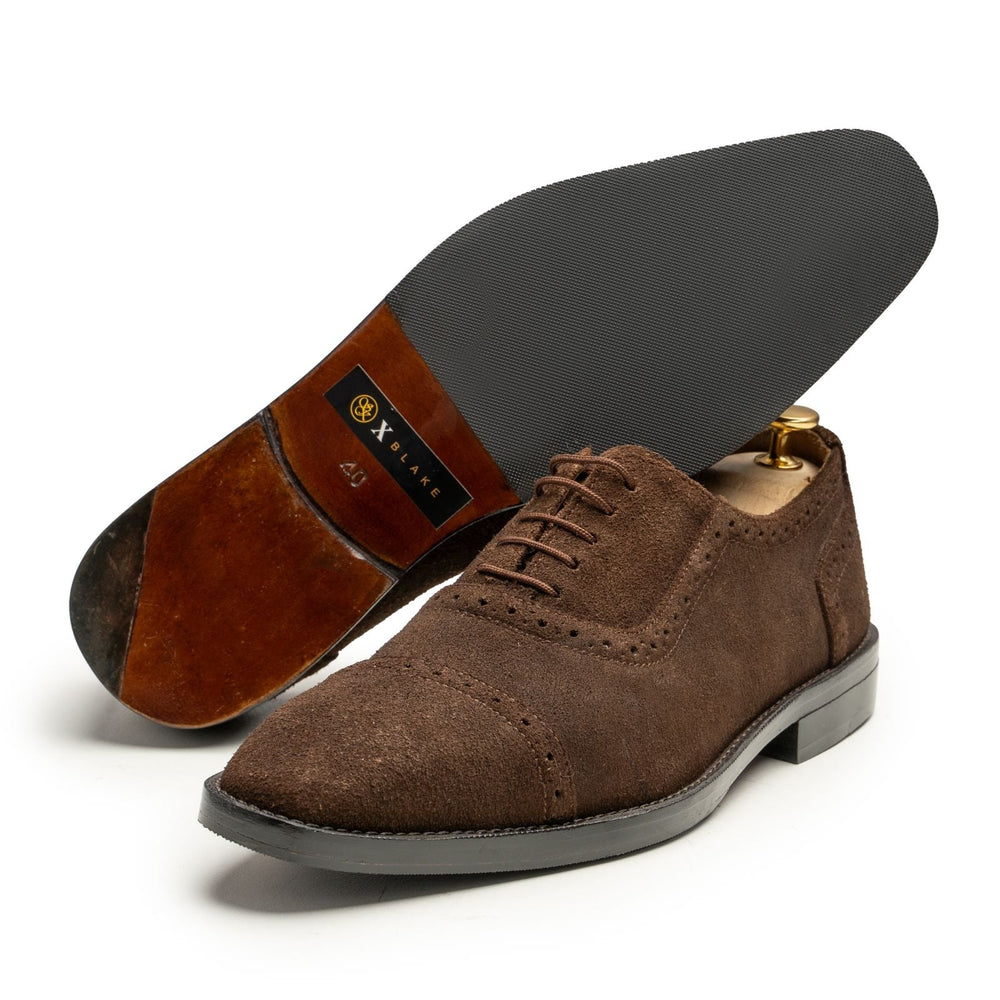 20 Dark Brown Suede Loafer Savile Raw