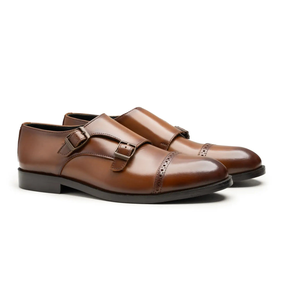 Sevile - Double Monk Shoes Savile Raw