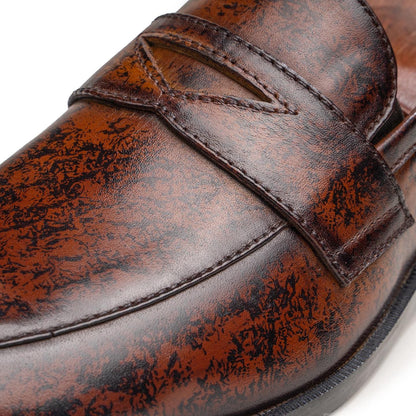 Savile - Signature Patina Finish Loafers