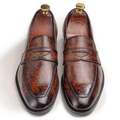 Savile - Signature Patina Finish Loafers