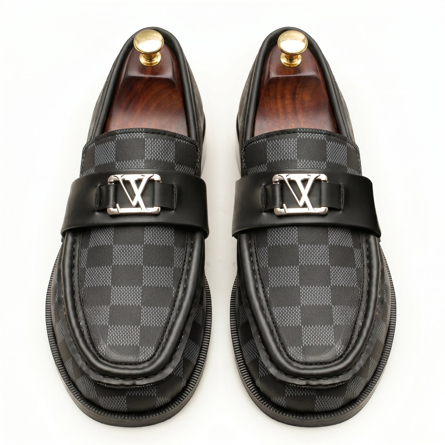 LV - CHECK LOAFERS