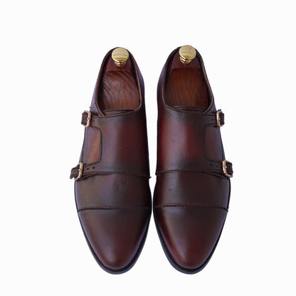 Grada - Brown Double Monkstrap
