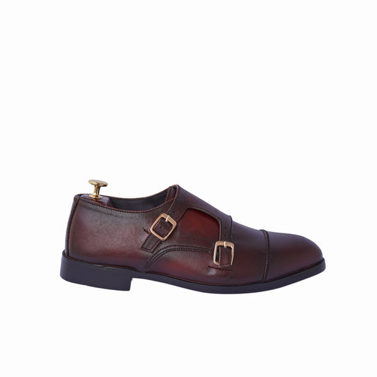 Grada - Brown Double Monkstrap