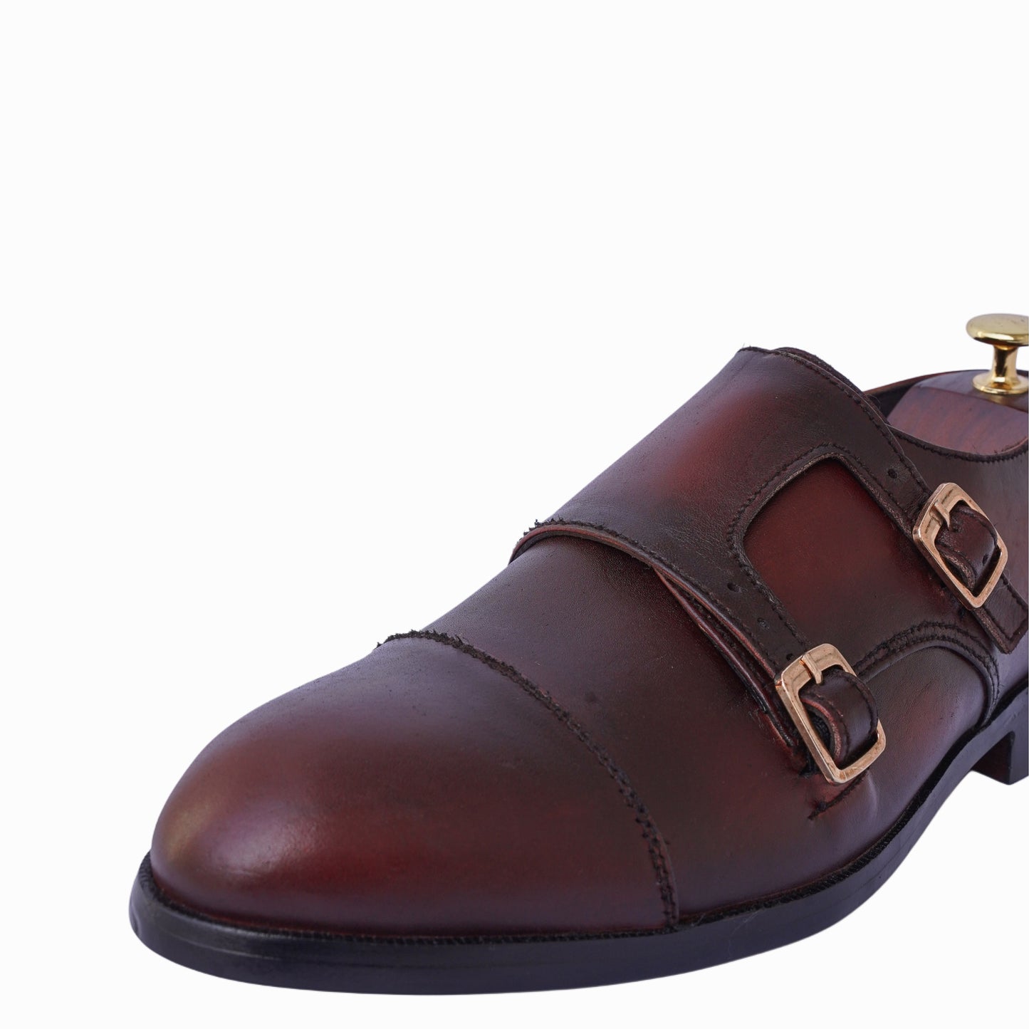 Grada - Brown Double Monkstrap