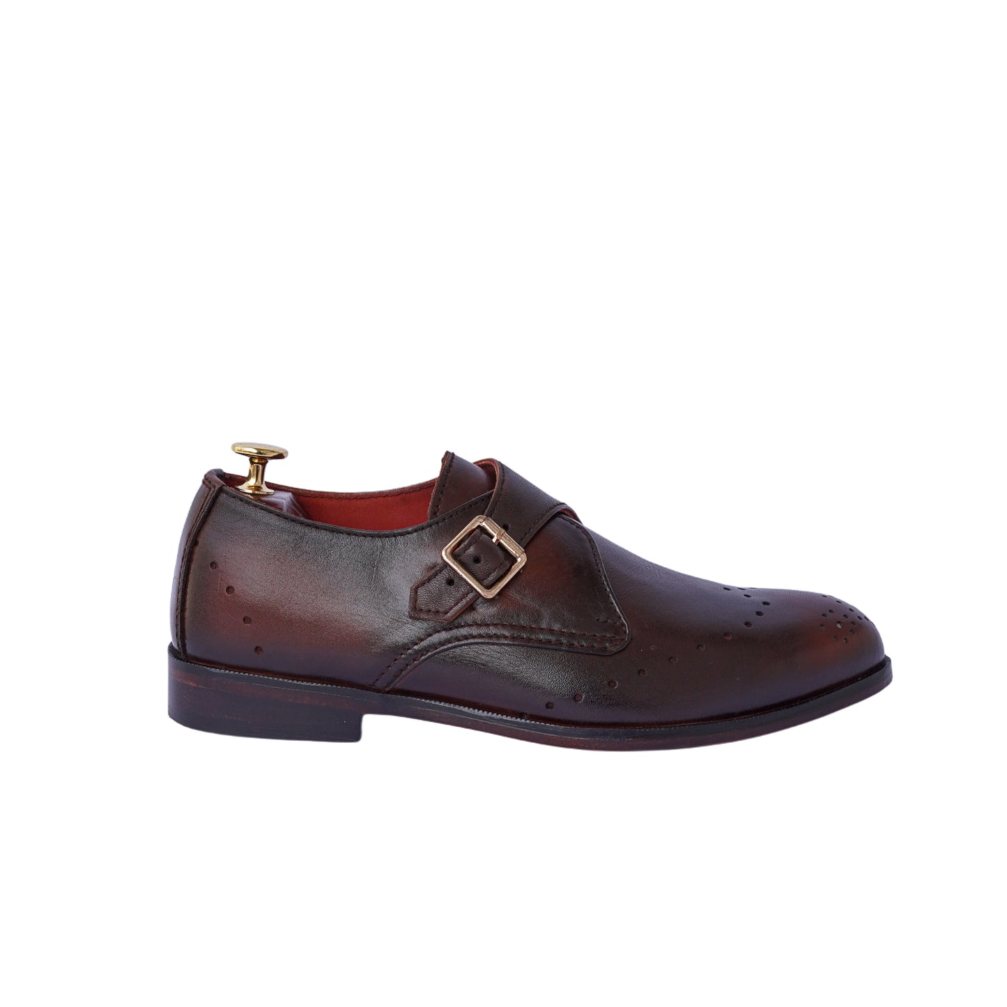 Brecon - Black Single Monkstrap
