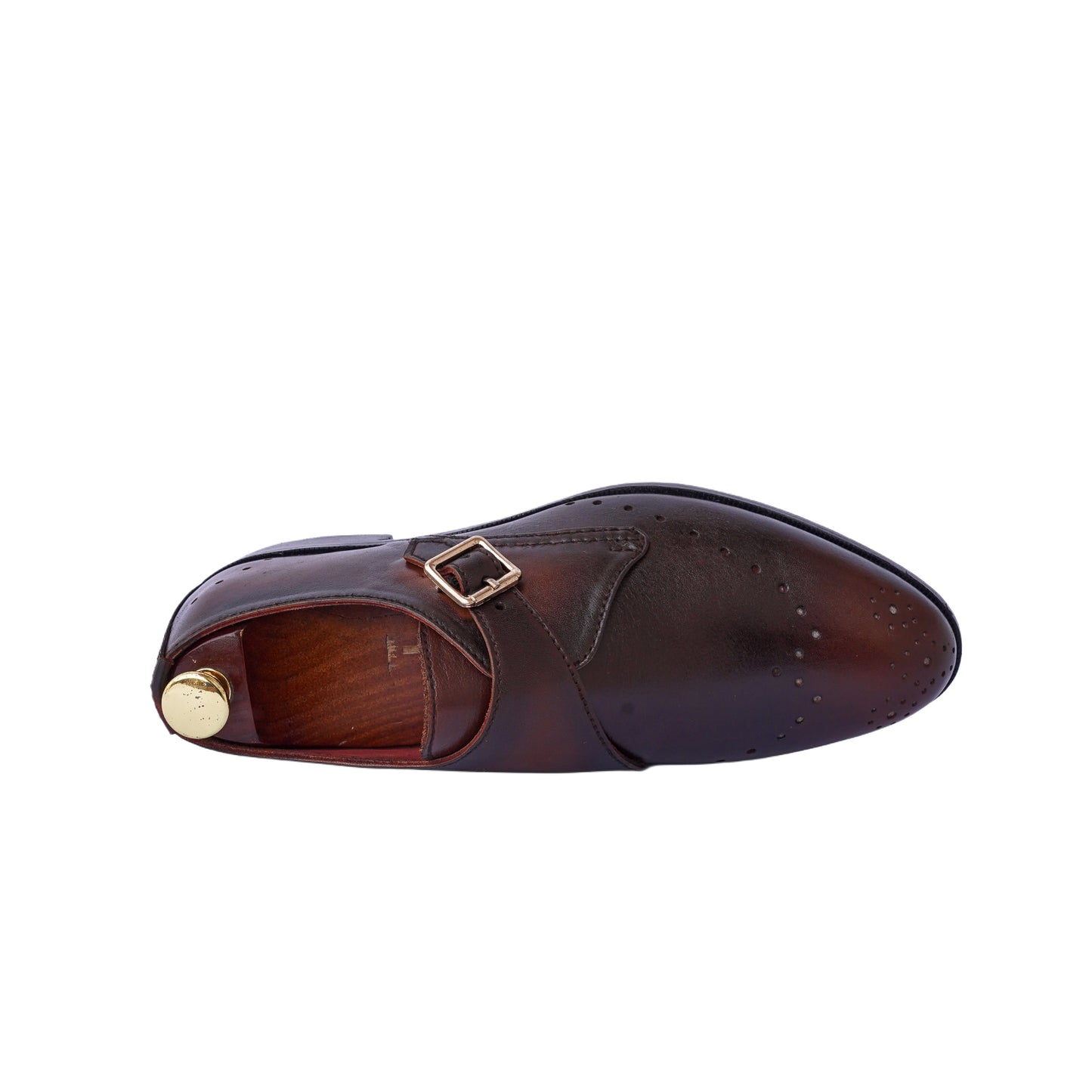 Brecon - Black Single Monkstrap