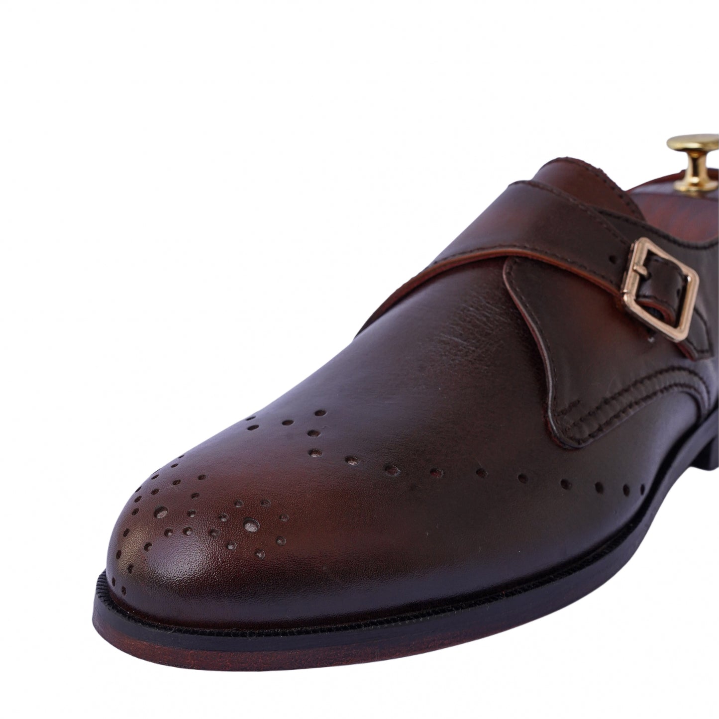 Brecon - Black Single Monkstrap