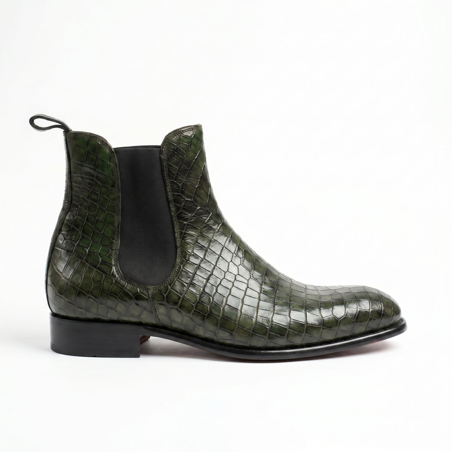 Shelley - Green Chelsea Boots